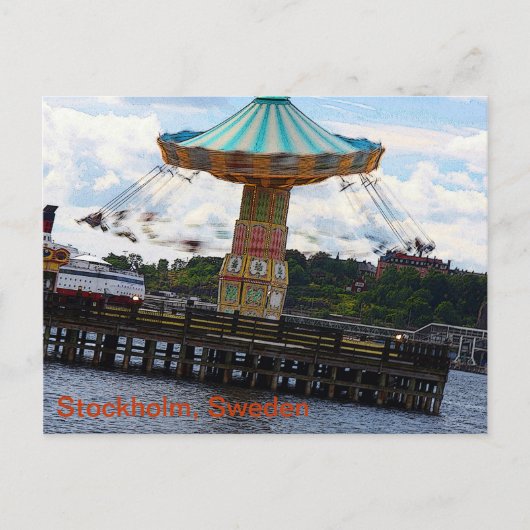 Carte Postale Caricature du jardin Tivoli (Devant)