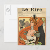 Carte Postale Caricature d'une marquise française (Devant / Derrière)