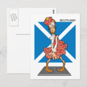 Carte Postale Caricature écossaise (Devant / Derrière)