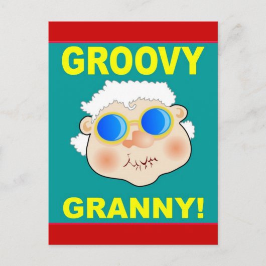 Carte Postale Caricature Groovey Granny (Devant)