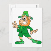 Carte Postale Caricature Leprechaun (Devant / Derrière)