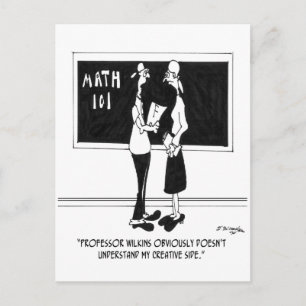 Carte Postale Caricature mathématique 6838