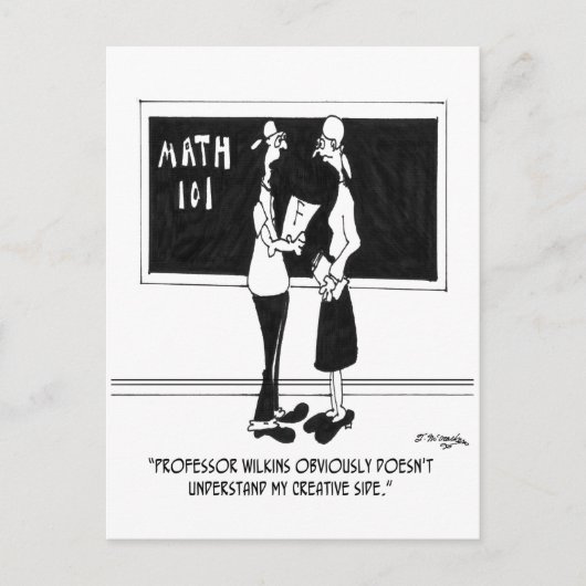 Carte Postale Caricature mathématique 6838 (Devant)