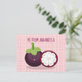 Carte Postale Caricature mignonne mauve mangouste (Debout devant)