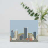 Carte Postale Caricature Montréal (Debout devant)