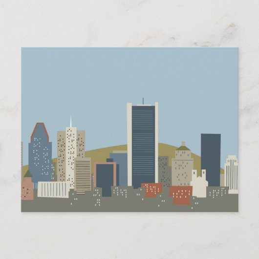 Carte Postale Caricature Montréal (Devant)