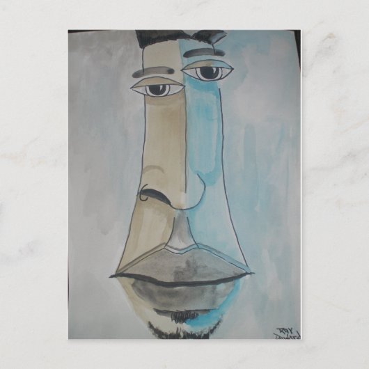 Carte Postale Caricature pop art afro-américaine (Devant)