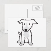 Carte Postale Caricature pour chien Collie (Devant / Derrière)