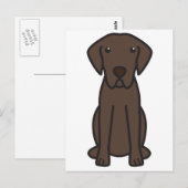 Carte Postale Caricature pour chien de chasse de la baie de Ches (Devant / Derrière)