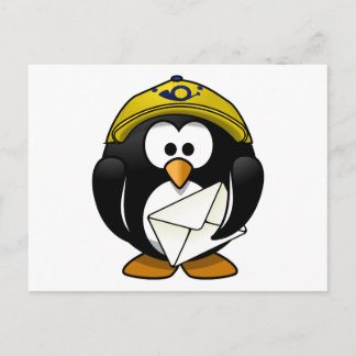 Carte Postale Caricature pour oiseaux de Penguin