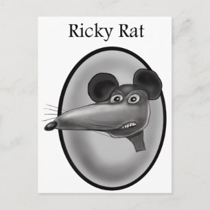 Carte Postale Caricature Ricky Rat