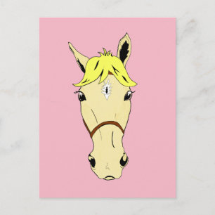 Carte Postale Caricature rose