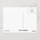 Carte Postale Caricature rouge mignon coeurs design (Dos)