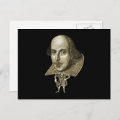 Carte Postale Caricature Shakespeare (Devant / Derrière)