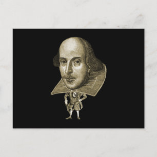 Carte Postale Caricature Shakespeare