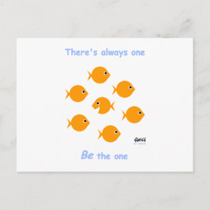 Carte Postale Caricature très inspirante "Il y a toujours un"