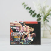 Carte Postale Caricature vintage bizarre halloween (Debout devant)