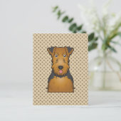 Carte Postale Caricature Welsh Terrier (Debout devant)
