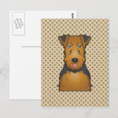 Carte Postale Caricature Welsh Terrier (Devant / Derrière)