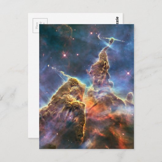 Carte Postale Carina Nebula par le télescope spatial Hubble (Devant / Derrière)