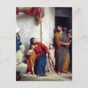 Carte Postale Carl Heinrich Bloch - Souffrez les enfants