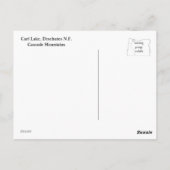 Carte Postale Carl Lake Oregon (Dos)