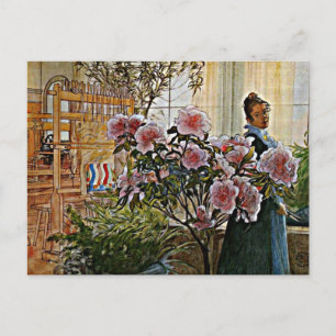 Carte Postale Carl Larsson art : Azalea
