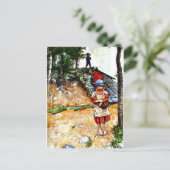 Carte Postale Carl Larsson art : Par la Cave (Debout devant)