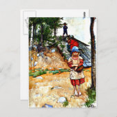 Carte Postale Carl Larsson art : Par la Cave (Devant / Derrière)