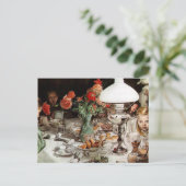 Carte Postale Carl Larsson - Autour de la Lampe (Debout devant)