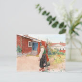 Carte Postale Carl Larsson la maison de Falun (Debout devant)