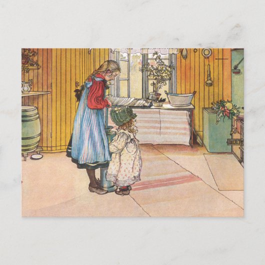 Carte Postale Carl Larsson - The Kitchen 1898 (Devant)