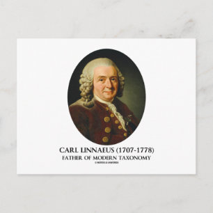 Carte Postale Carl Linnaeus Père De La Taxonomie Moderne