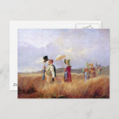 Carte Postale Carl Spitzweg - La promenade du dimanche (Devant / Derrière)