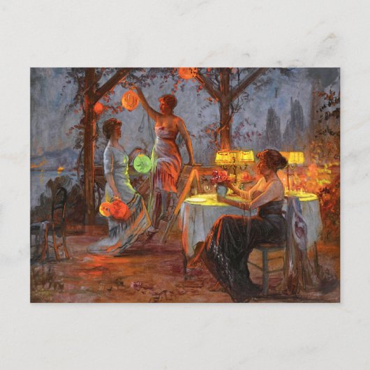 Carte Postale Carlier : Préparation pour le Parti (Devant)