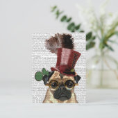 Carte Postale Carlin avec le casquette supérieur de style de (Debout devant)