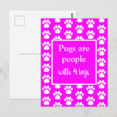 Carte Postale Carlin Chiens amusants pour animaux de compagnie s (Devant / Derrière)