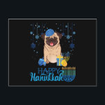 Carte Postale Carlin juif Chien Menorah Casquette Chanukah Hanou<br><div class="desc">Funny christmas t shirt men,  funny xmas tshirt men,  funny Christmas gift kids,  funny thanksgiving gift shirt/shirt,  thanksgiving t shirt men,  thanksgiving t-shirt women</div>
