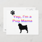 Carte Postale carlin maman (Devant / Derrière)