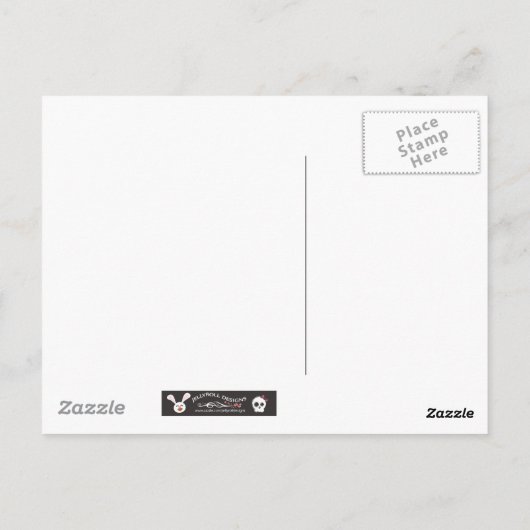 Carte Postale Carlin mignon avec foulard (Dos)