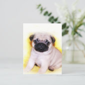 Carte postale carlin Puppy (Debout devant)