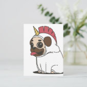 CARTE POSTALE CARLIN UNICORN (Debout devant)