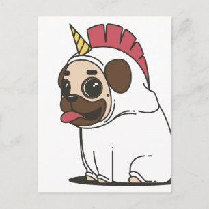 CARTE POSTALE CARLIN UNICORN