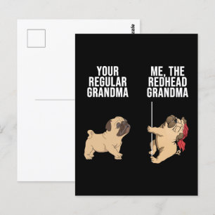 Carte Postale Carlin Votre Grand-Mère Régulière Moi La Grand-Mèr