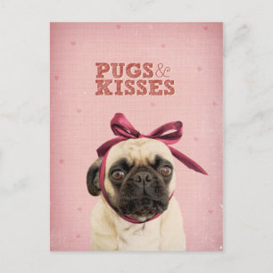 Carte Postale Carlins & Baisers par itslolathepug