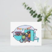 Carte Postale Carlins de remorque vintage (Debout devant)