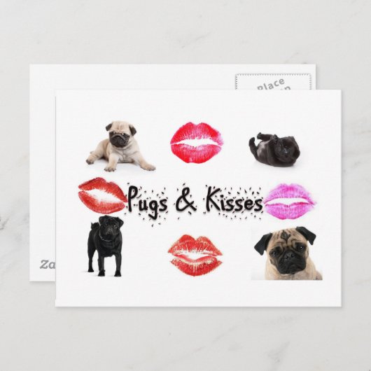 Carte Postale Carlins et baisers (Devant / Derrière)