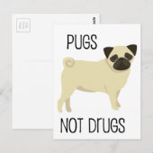 Carte Postale Carlins et non drogues (Devant / Derrière)