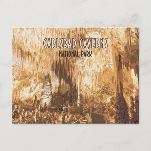 Carte Postale Carlsbad Cavernes Parc national Nouveau-Mexique (Devant)