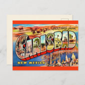 Carte postale Carlsbad NM vintage (Devant / Derrière)